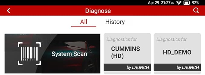 LAUNCH Cummins Scanner Heavy Duty Truck Tractor Diesel Genset Machinery Vessel Diagnostic Scan Tool, Actuation Test, Special Functions,Basic System Diagnosis, Lifetime Free Upgrade