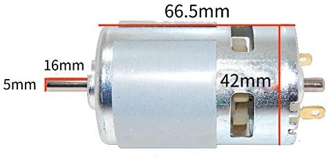 CHANCS Mini Electric Motor 775 DC 12V/24V with Drill Chuck and PWM DC Motor Speed Controller
