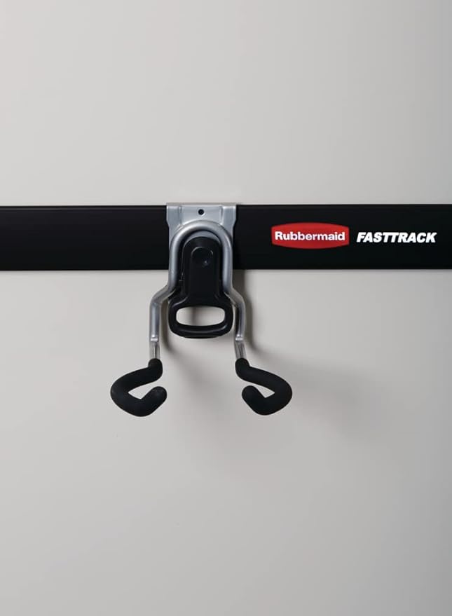 Rubbermaid Garage FastTrack Power Tool Holder, Satin Nickel, Wall Mounted Storage System, Holds up to 50 pounds, for Home/Garage/Tool Organization