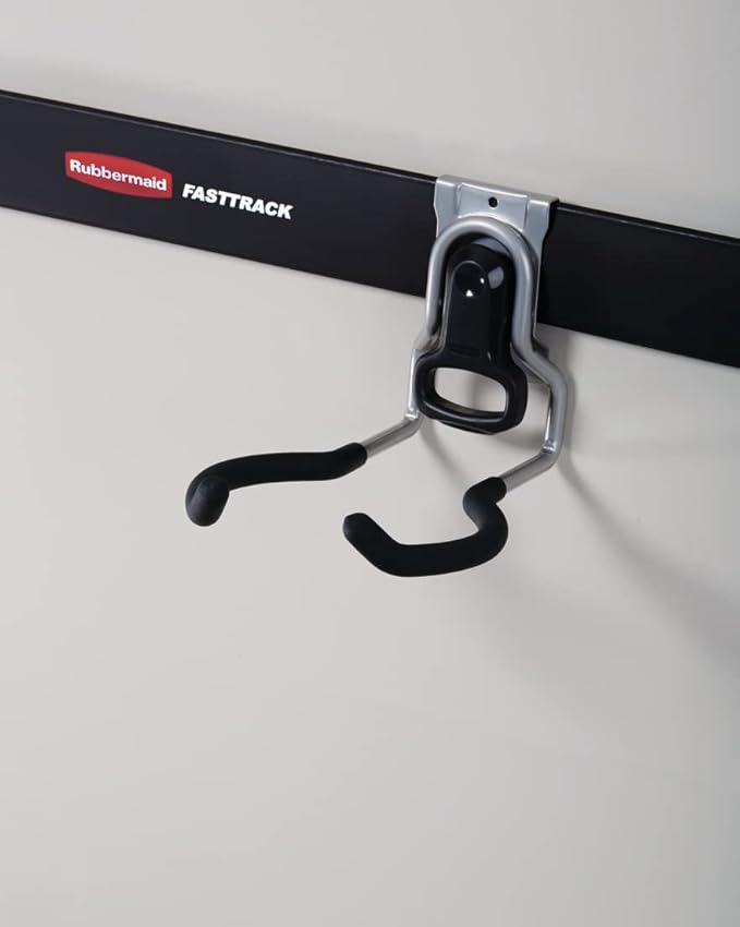 Rubbermaid Garage FastTrack Power Tool Holder, Satin Nickel, Wall Mounted Storage System, Holds up to 50 pounds, for Home/Garage/Tool Organization