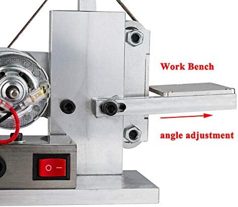 Diy Mini Belt Sander Electric Knife Apex Edge Sharpener Sanding Machine Belts Adapter Polisher Kits 7 Speed Diy Polishing Grinding Machine Power Tools Sander