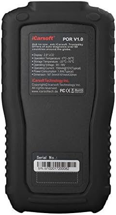 Auto Diagnostic Scanner iCarsoft POR V1.0 for Porsche with Airbag Scan,Oil Service Reset, SAS Reset ect