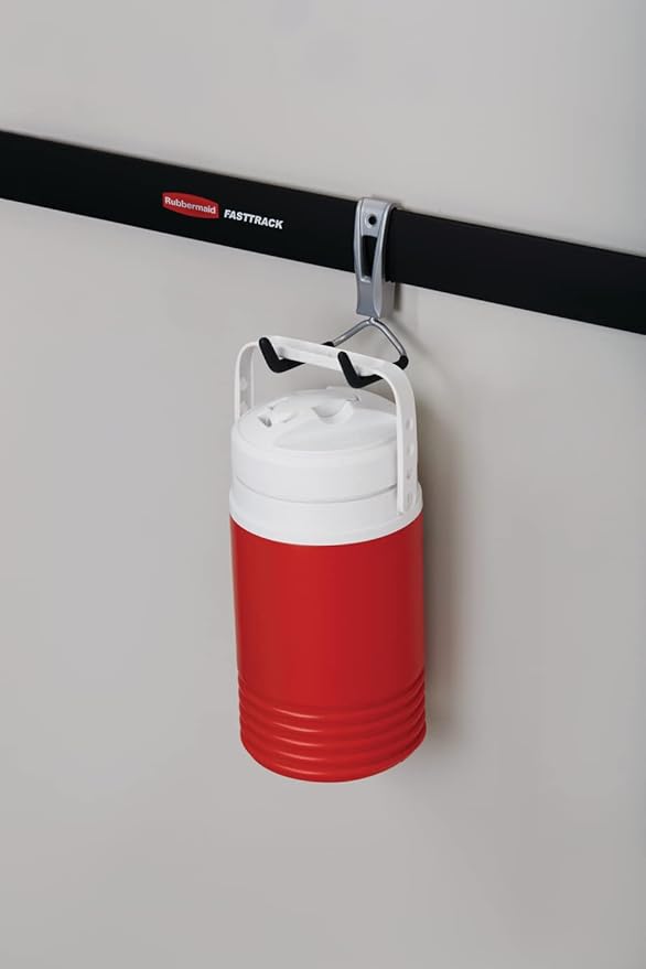 Rubbermaid FastTrack Cord Hook, Garage Organization and Storage, Heavy Duty, Storage for Coolers/Cords/Ropes/Hoses