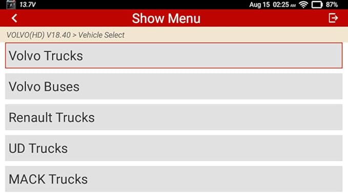 LAUNCH Scanner HD-Volvo Heavy Duty Truck Diagnostic Scan Tool, Actuation Test,Coding, Special Functions,Full System Diagnosis, Lifetime Free Upgrade