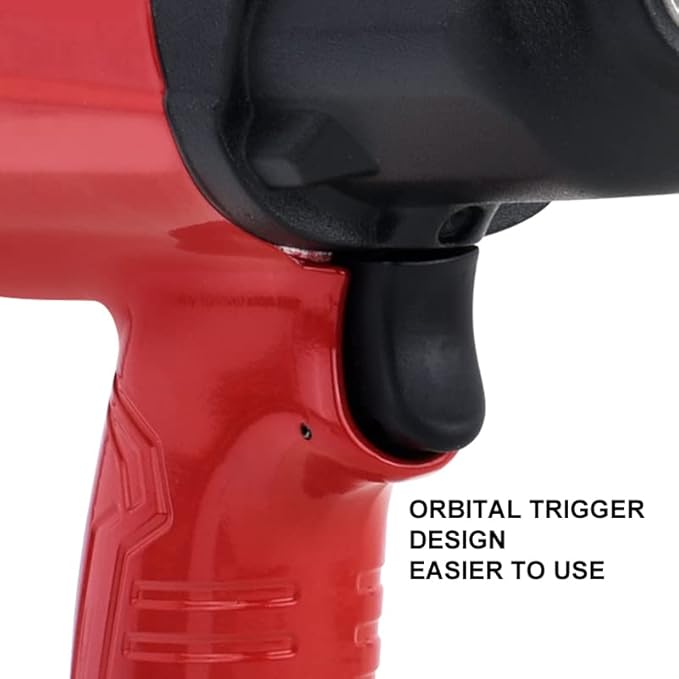 AEROPRO TOOLS 1/2-Inch Aluminum Air Impact Wrench(A398),Twin Hammer with 1000FT-LB Super Torque, Pneumatic Impact Gun, for Auto Repair, Tire Shop (A398 Aluminum Housing)