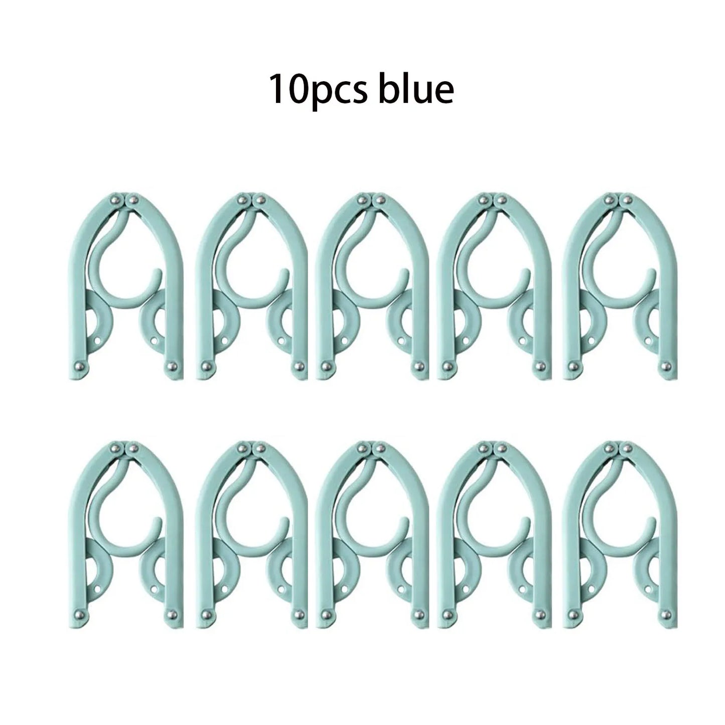 [no.6] Foldable Travel Clothes Hangers – 6-Pack (Green + Yellow) | Portable & Space-Saving for Trips and Home Use