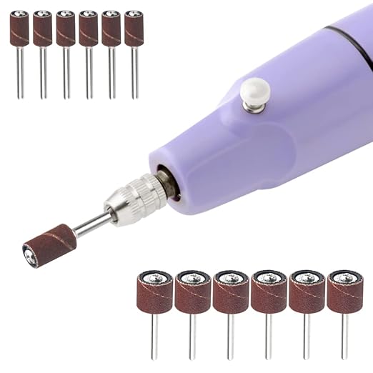 212PCS Drum Sander Assortment Set Sanding Drum kit with 1/8 Shank Mandrel for Rotary Tool 180/240/320/600 Grit
