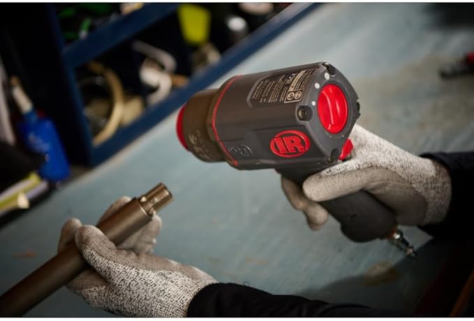 Ingersoll Rand 2236QPTIMAX DXS2 1/2" Air Impact Wrench, Quiet, 1500 ft-lb Torque, Titanium Hammercase, Pin Retainer, Pistol, Interchangeable Anvil, Multi-functional Tool