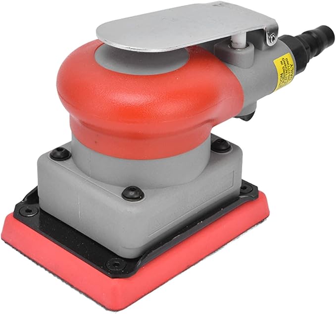 Random Orbit Air Palm Sander, 3 in 4 in, one eighth in Orbit, 10,000 Max OPM, Air Squares Sanding Machine, Electric Orbit Sander, Non Vacuum Orbital Sander for Wood Sanding, Car Waxing, etc