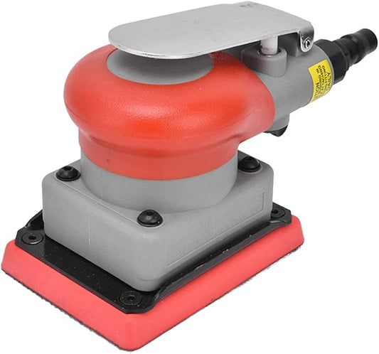 Random Orbit Air Palm Sander, 3 in 4 in, one eighth in Orbit, 10,000 Max OPM, Air Squares Sanding Machine, Electric Orbit Sander, Non Vacuum Orbital Sander for Wood Sanding, Car Waxing, etc