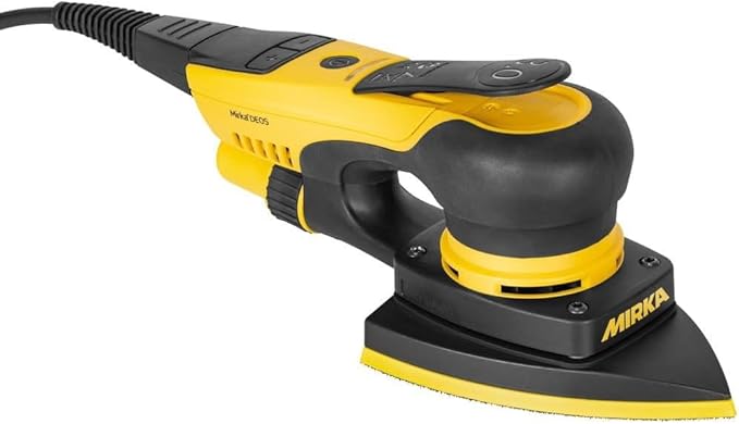 Mirka DEOS Delta Direct Electric Orbital Sander Triangle Delta Tool 663XCV/ 4 x 6 x 6 inch / 3mm orbit/Dust-free Sanding / MID6630201US