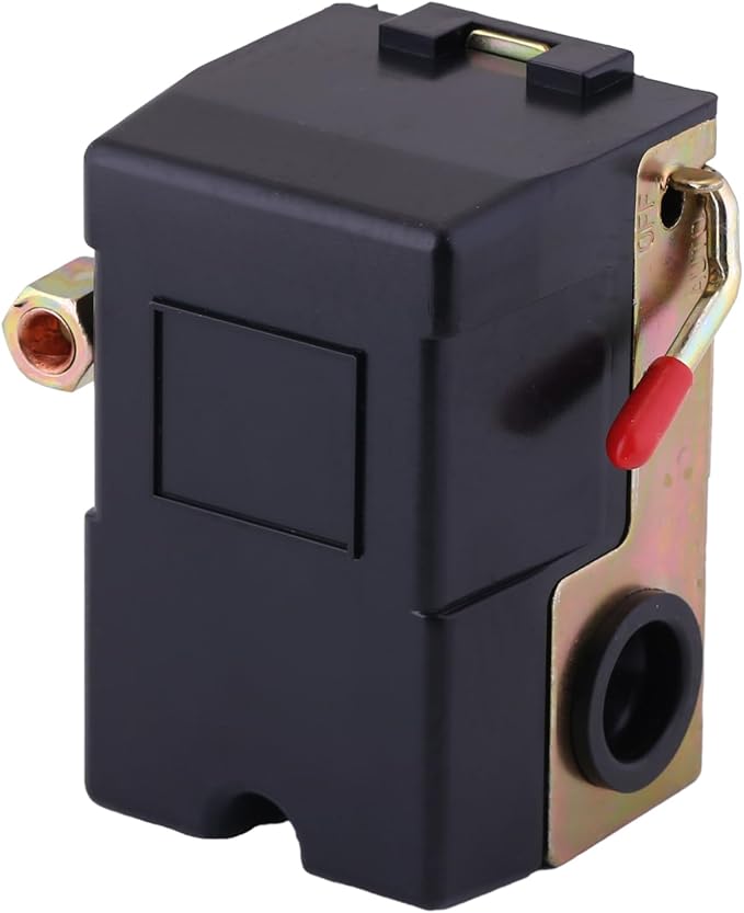 Air Compressor Pressure Switch 175 PSI Single Port 135-175 PSI Heavy Duty 1/4 NPT 135 PSI Pressure Switch Air Pump Pressure Switch Pumptrol Air Pressure Switch for Air Compressor