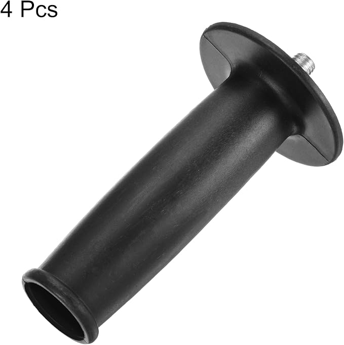 HARFINGTON 4pcs Angle Grinder Side Handle 10mm Thread 141mm Length Plastic Angle Grinder Handle Replacement Auxiliary Sander Handle Tool