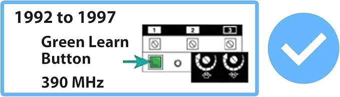 for Craftsman Garage Door Opener Remote Control Transmitter for Green 3 Button Part 139.53970SRT 139.5397 139.53971SRT 139.53973SRT 139.53973 139.53879 K1026 HBW1136 LiftMaster 81LM 82LM 83LM
