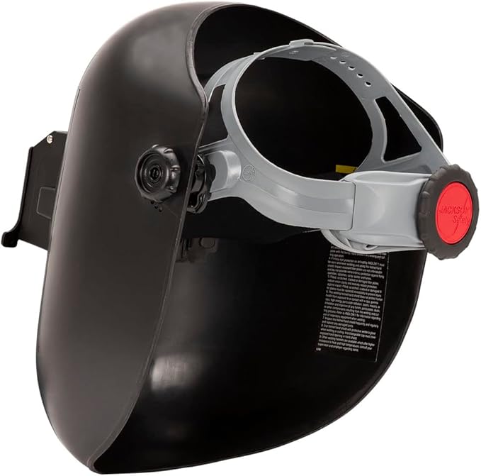 Jackson Safety PL 280 Pipeline Welding Hood - Flip Front Welding Helmet - Shade 10, ANSI Z87.1 (Multiple Headgear Styles and Colors)