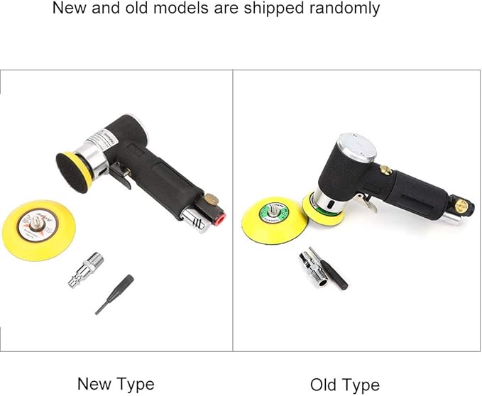 Air Sander, Detail Sander, Mini Air Angle Sander 90° Pneumatic Polishing Grinding Machine with 2inch 3inch Sanding Pad Air Grinder Pneumatic Sander for Hardware Furniture Automobiles