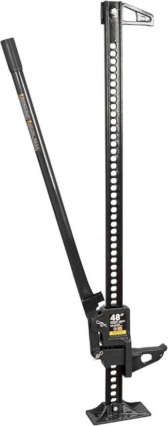 BIG RED ATR6501BR Torin 48" Ratcheting Off Road Utility Farm Jack: 3 Ton (6,000 lb) Capacity, Black