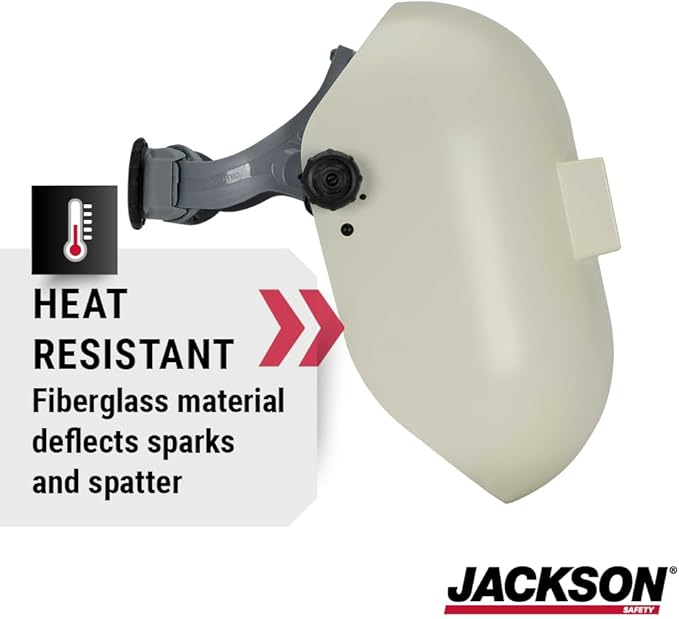 Jackson Safety PL 280 Pipeline Welding Hood - Fixed Front Welding Helmet - Drop-in Shade 10, ANSI Z87.1 - (Multiple Headgear Styles and Colors)