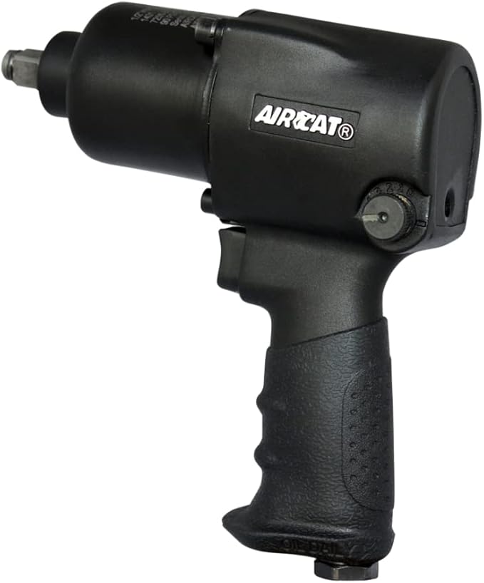 AIRCAT Pneumatic Tools 1431: 1/2-Inch Impact Wrench 1,000 ft-lbs of Torque - Standard Anvil