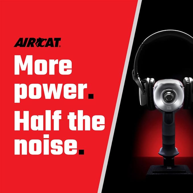 AIRCAT Pneumatic Tools 1150 1/2-Inch Composite Impact Wrench : Compact & Low Weight Power Tool : Impact Tool for Automotive Repairs & Maintenance