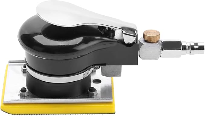Jitterbug Sander,Deosdum Air Belt Sander 71x100Mm Handheld Air Sander Grinder Polisher Pneumatic Polishing Tool 10000Rpm Belt Pneumatic Air Belt Sander Sander