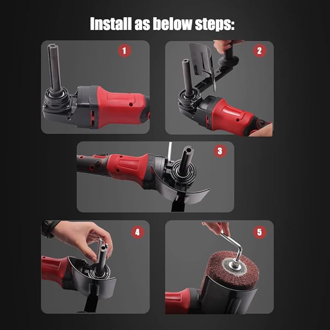 Cordless Burnishing Polishing Machine, ZFE 21V 28A Handle Sander Polisher Wheel Portable Drawing Machine, Adjustable Speed Stainless Steel Sander Polisher, for Stainless Steel Wood Polishing