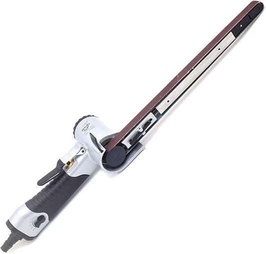 Pneumatic Air Belt Sander 1/2" x 24" Spot Weld Removal Pneumatic Belt Grinder for Metal Polishering Rust Removal Woodworking 18000RPM
