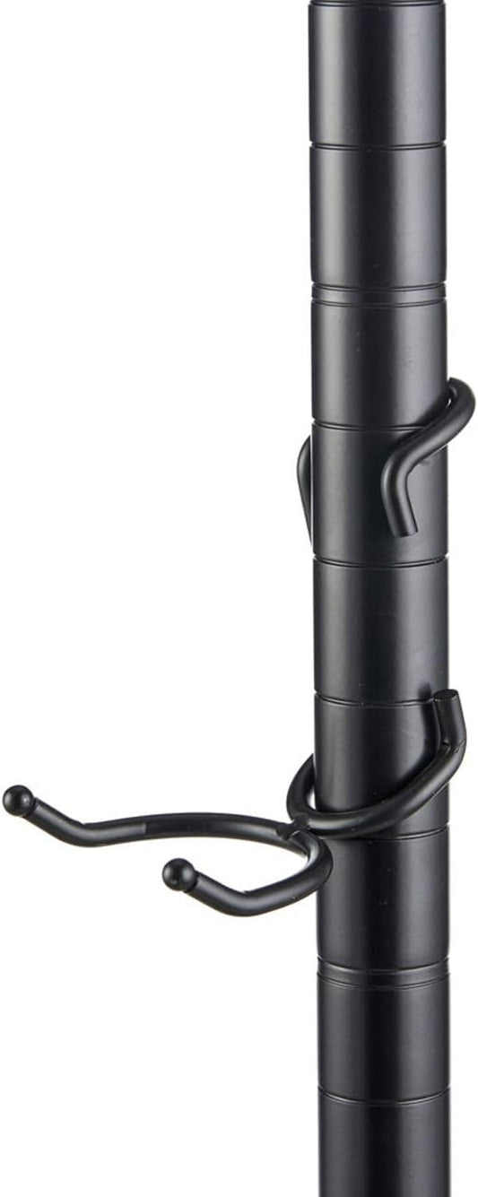Sunway Shelf Pole Hooks 5-Pack | Black Multi-Use C-Hook | Best Solution for Garage Shelving Storage Organization | Use with Metal or Wire Shelves and Racks | Heavy Duty, Easy Installation