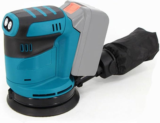 Random Orbit Sander, 5'' Cordless Orbital Sander, Brushless Palm Sander Fit for Makita 18V Battery & Others, 6 Speed Max. 24000RPM, Hook & Loop, Dust Collector