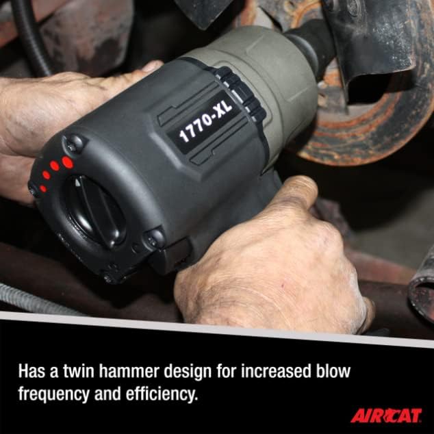 AIRCAT Pneumatic Tools 1770-XL 3/4 Inch Composite Impact Wrench 1600 ft-lbs of Torque
