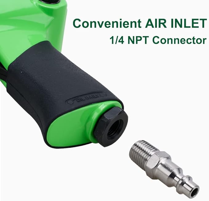 Air Impact Wrench 1/2 Inch 5-Speed Pneumatic Square Drive Heavy Duty 520ft-Lbs Max Loosening Torque Pneumatic Impact Wrench Twin Hammer Impact Gun for Automobile Repair