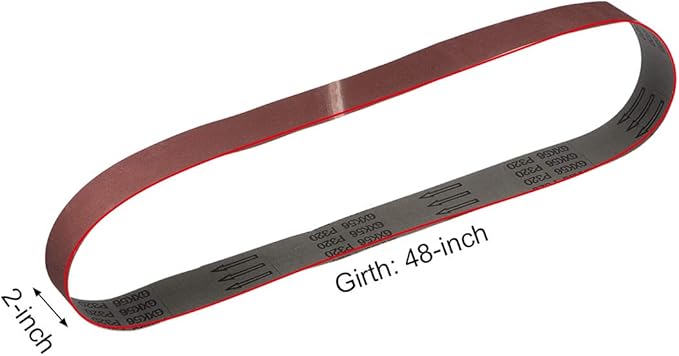 uxcell 2 x 48 Inch Sanding Belt 320 Grit Sand Belts for Belt Sander 3pcs