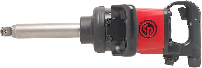 Chicago Pneumatic CP7782-6 Air Impact Wrench (1 Inch), 6 Inch Ext. Anvil, Air Gun Industrial Repair & Assembly Tool, D-Handle , Pinless Rocking Dog, Max Torque Output 1920 ft. lbf/2600 Nm, 5200 RPM