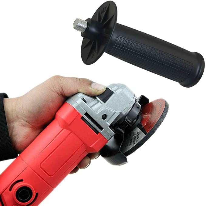 Threaded Plastic Angle Grinder Handle 10mm/0.4 inch Angle Grinder Auxiliary Handle Threaded Angle Grinder Sander Handle Tool Black