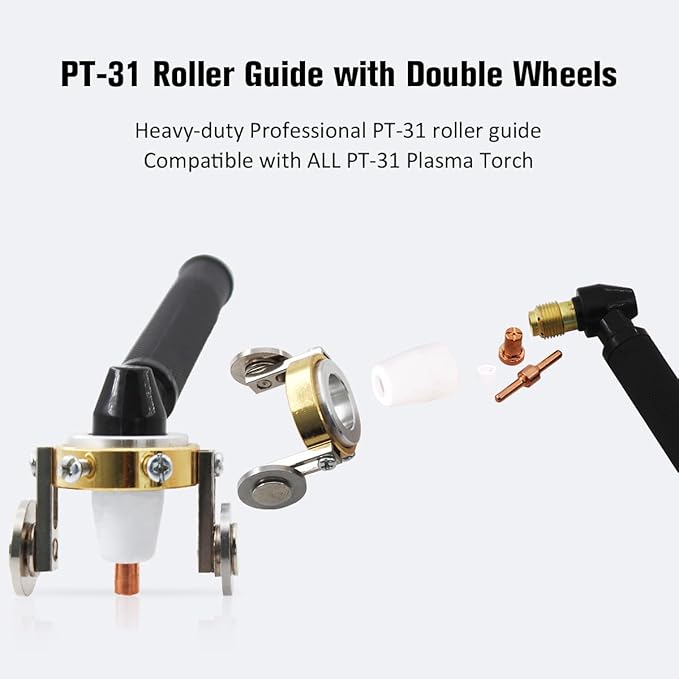 PT-31 Roller Guide Plasma Cutting Wheel Spacer Stand-off for Plasma Cutter Torch CUT40 CUT50D LGK40 LG40 PT-31 Roller Guide PK-1