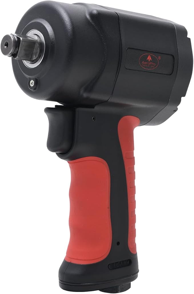 AEROPRO TOOLS 1/2-Inch composite Mini Air Impact Wrench(AP9515),compact design with 500FT-LBS strong torque