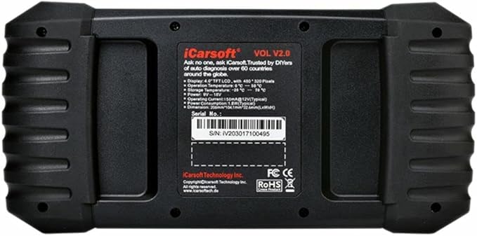 Auto Diagnostic Scanner iCarsoft VOL V2.0 for Volvo/SAAB with ABS Scan,Oil Reset, ABS Bleeding, Injector Coding ect