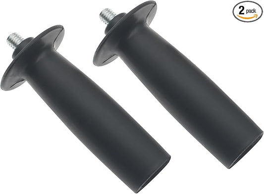 2 Pcs Black M10 Angle Grinder Handle 10mm Thread Angle Grinder Side Handle Angle Grinder Sander Handle Suitable for Angle Grinders.