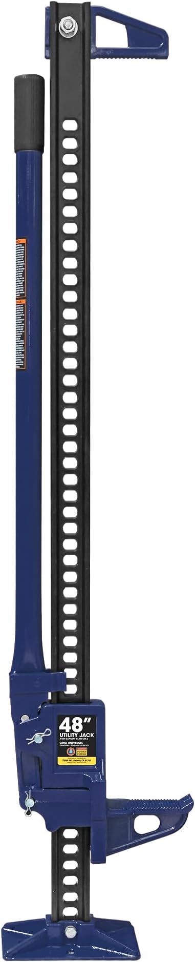 BIG RED ATR6501UR Torin 48" Ratcheting Off Road Utility Farm Jack: 3 Ton (6,000 lb) Capacity, Blue