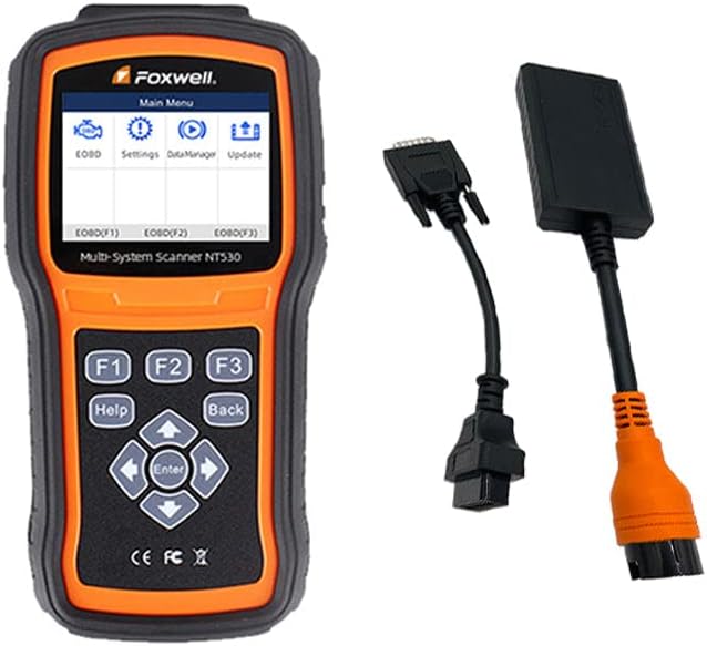 FOXWELL NT530 for Mercedes Benz 38 Pin - All Systems, All Maintenance Service - Bidirectional Diagnostic Scan Tool OBD2 Scanner Automotive Code Reader ABS Bleed SRS Airbag SAS TPMS TPS EPB Oil Reset