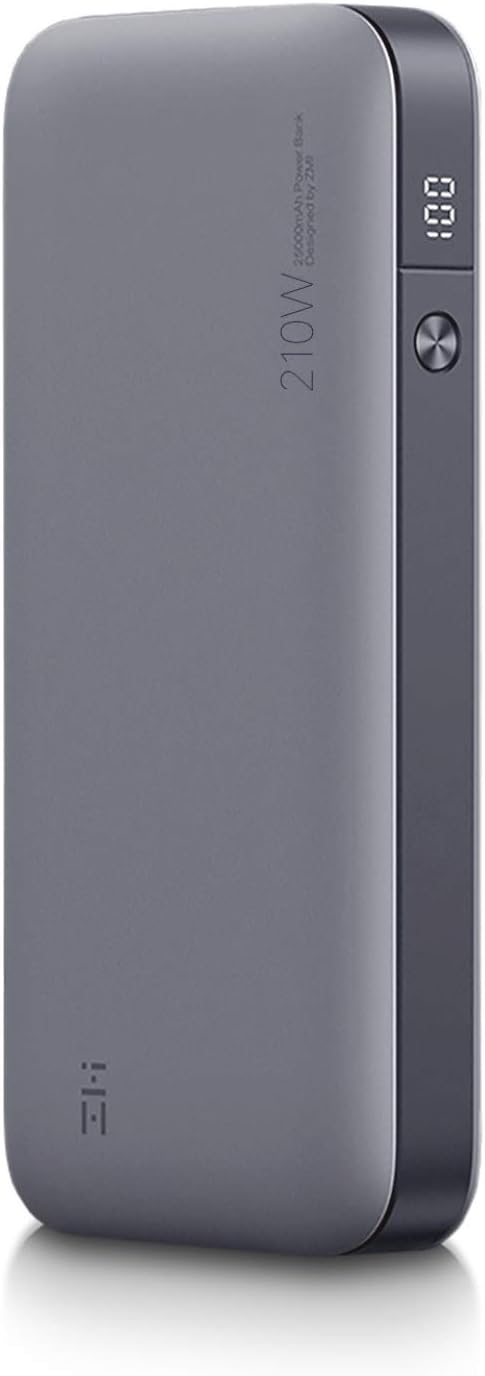 ZMI PowerPack No. 20, QB826G Ultra Laptop Power Bank Worldwide Ed. 25000 mAh PD Max 100W Single Port, Max 210W Total, USB C Portable Charger for MacBook Pro & Laptops That Receive Charge via USB C