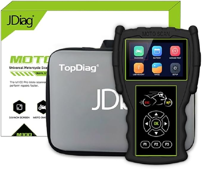 Original TopDiag M100 Pro Motorcycle Scanner Professional Diagnostic Tool for Motorcycle (Full Version)