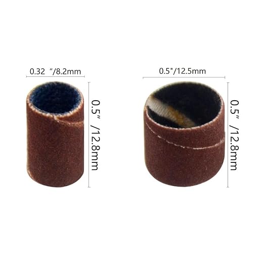 212PCS Drum Sander Assortment Set Sanding Drum kit with 1/8 Shank Mandrel for Rotary Tool 180/240/320/600 Grit