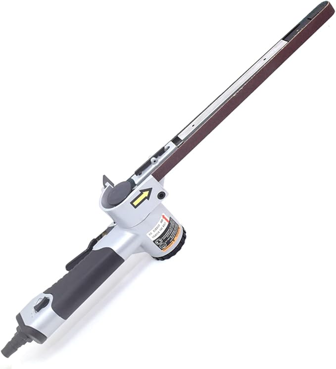 Pneumatic Air Belt Sander 1/2" x 24" Spot Weld Removal Pneumatic Belt Grinder for Metal Polishering Rust Removal Woodworking 18000RPM