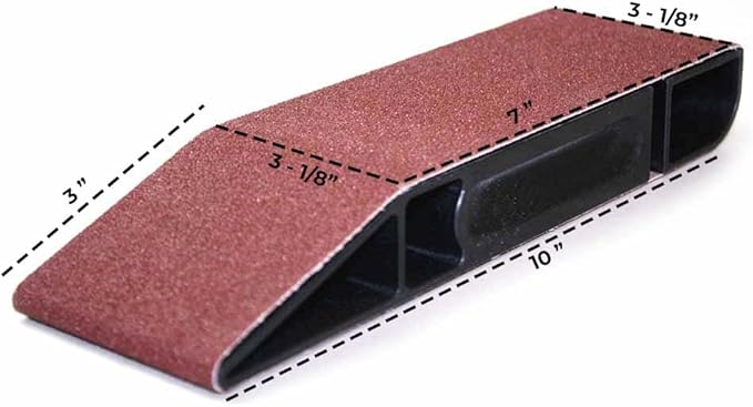 Milescraft 1605 SandDevil3.0 Hand Sander with 3" x 21" Sandpaper Belt,Red