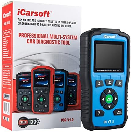 Auto Diagnostic Scanner iCarsoft POR V1.0 for Porsche with Airbag Scan,Oil Service Reset, SAS Reset ect Blue