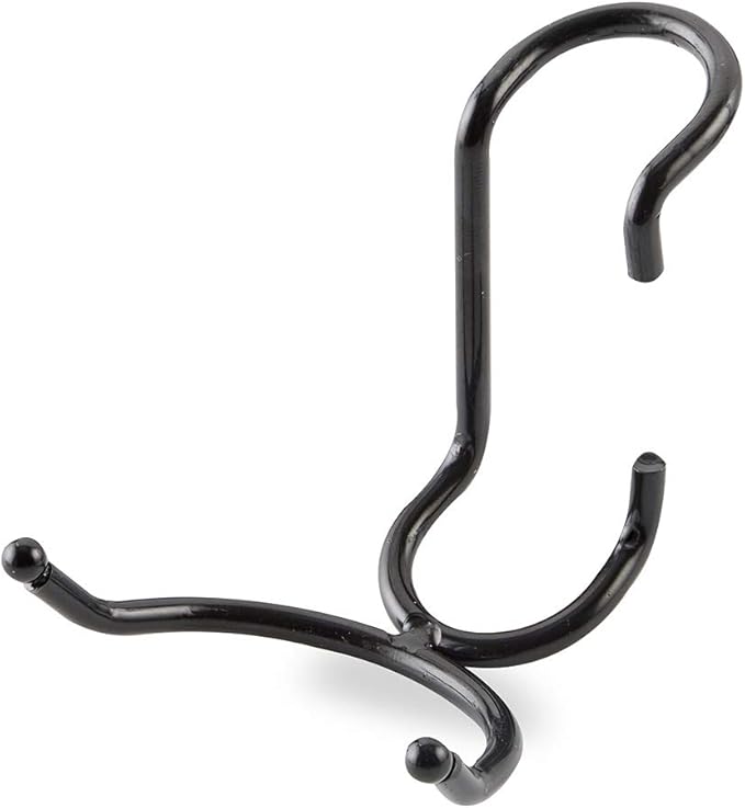 Sunway Shelf Pole Hooks 5-Pack | Black Multi-Use C-Hook | Best Solution for Garage Shelving Storage Organization | Use with Metal or Wire Shelves and Racks | Heavy Duty, Easy Installation