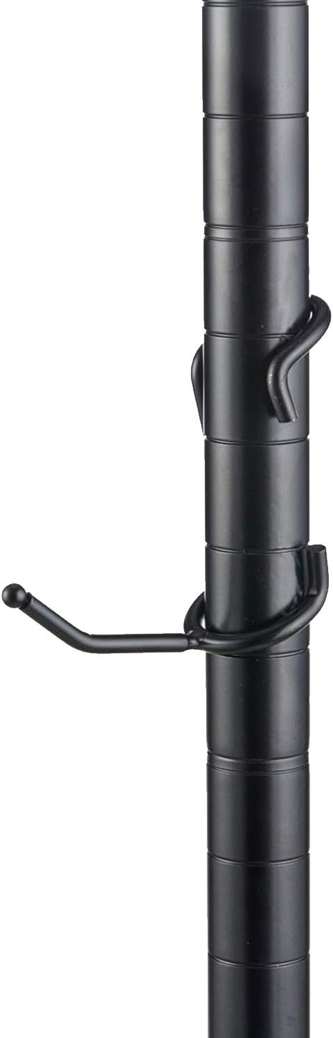 Sunway Shelf Pole Hooks 5-Pack | 2" Black All Purpose NSF-Certified | Best Solution for Garage Shelving Storage Organization | Use with Metal or Wire Shelves and Racks | Heavy Duty, Easy Installation