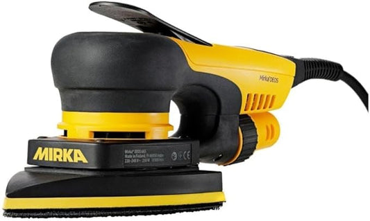 Mirka DEOS Delta Direct Electric Orbital Sander Triangle Delta Tool 663XCV/ 4 x 6 x 6 inch / 3mm orbit/Dust-free Sanding / MID6630201US