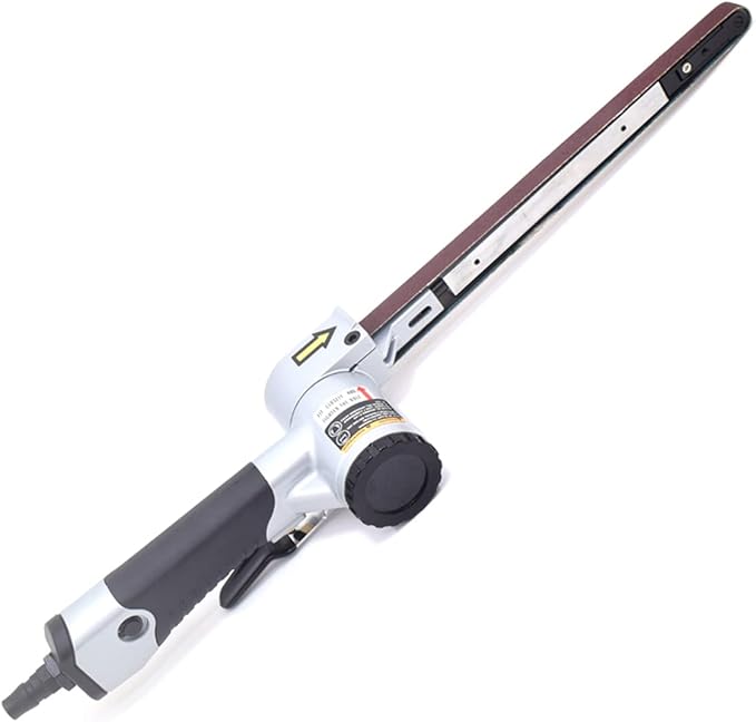 Pneumatic Air Belt Sander 1/2" x 24" Spot Weld Removal Pneumatic Belt Grinder for Metal Polishering Rust Removal Woodworking 18000RPM